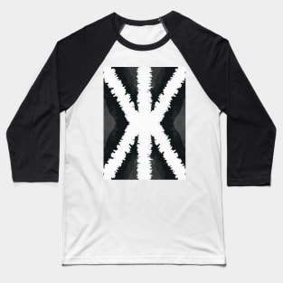 Diamond Distort / Geometric Abstract Baseball T-Shirt